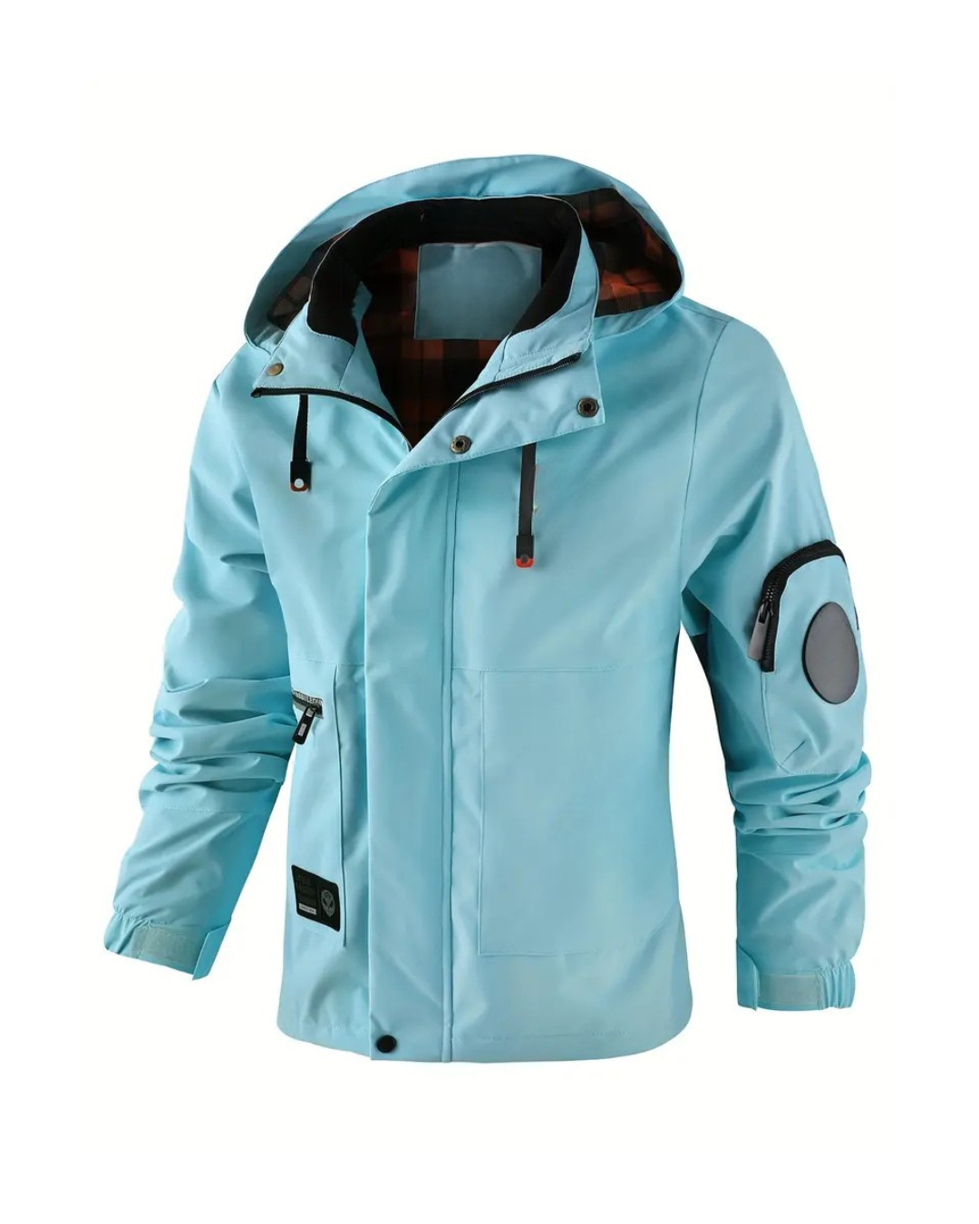 Chaqueta con capucha y cremallera completa para hombre