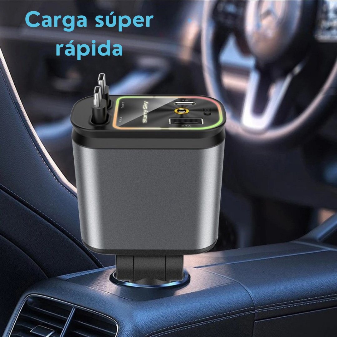 Cargador de coche retráctil®