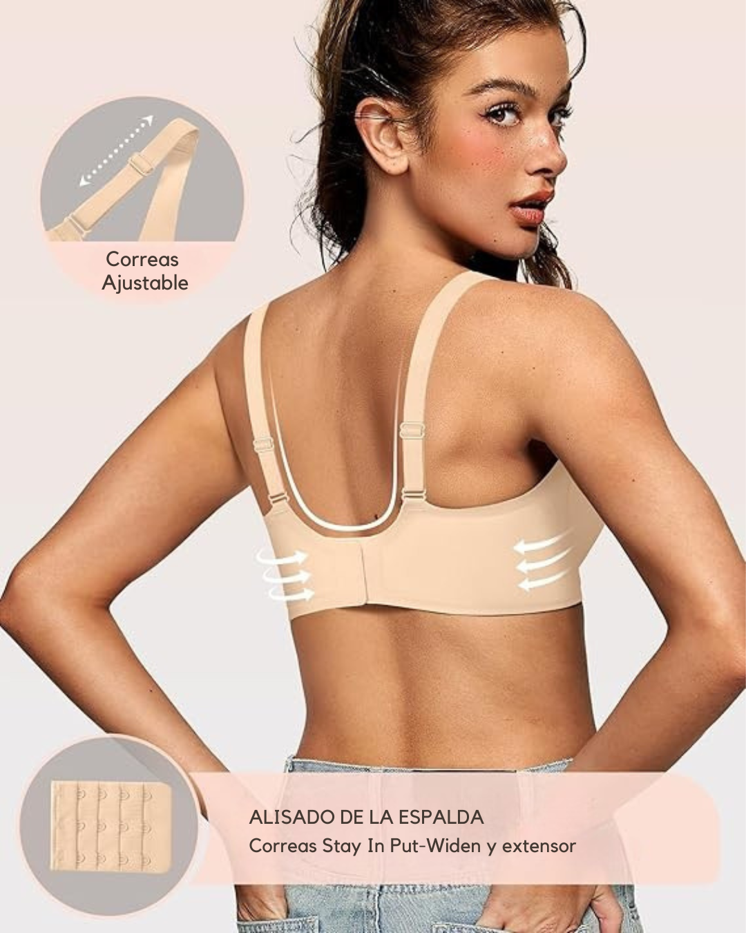 Sujetador con escote en V profundo sin varillas (OFERTA 2X1)