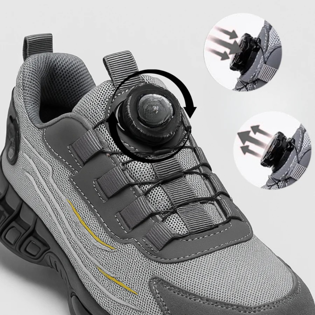 Zapatos cómodos con punta de acero y ajuste seguro para hombre®