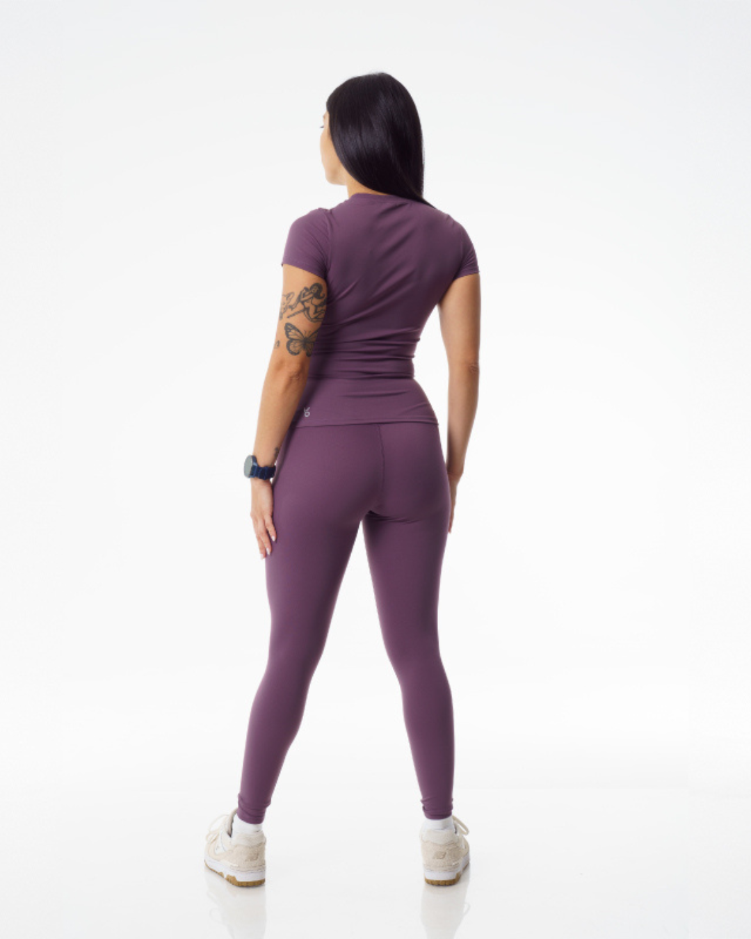 Conjunto de leggings y camiseta sin costuras para mujer