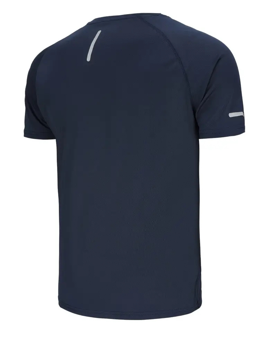Camiseta deportiva elastica para hombre con cuello redondo