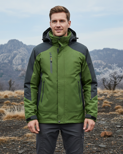 Chaqueta Rompevientos Impermeable con Capucha