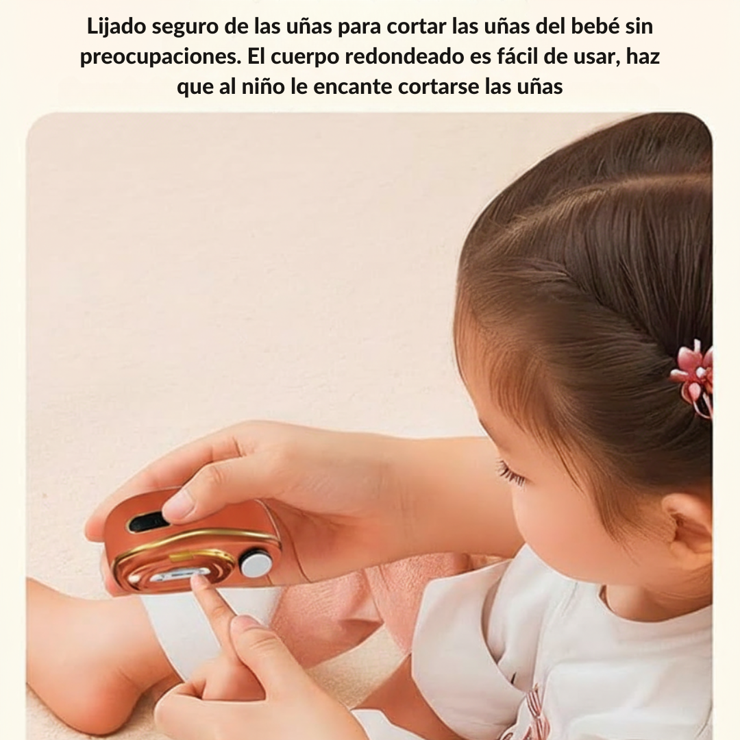 Lima eléctrica de uñas con limado suave 360°