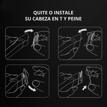 Afeitadora Eléctrica Recargable Resistente al Agua para Todo el Cuerpo