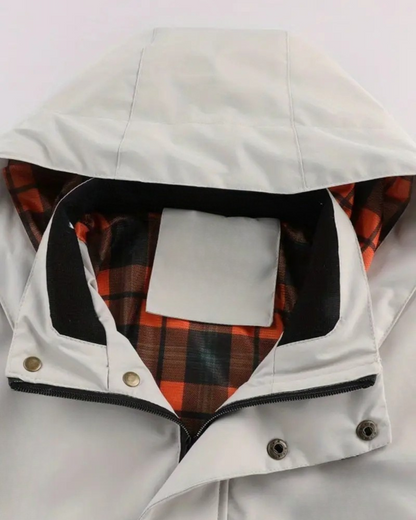 Chaqueta con capucha y cremallera completa para hombre