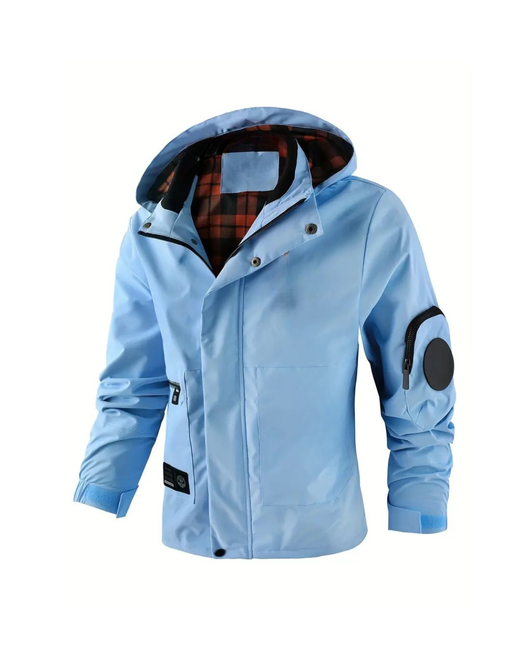 Chaqueta con capucha y cremallera completa para hombre