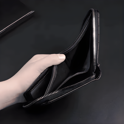 Cartera de Cuero con Protección RFID