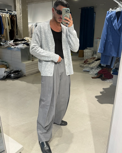 Cárdigan de punto abotonado para hombre