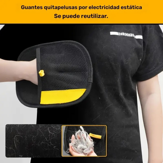 Guantes estáticos para la eliminación de pelo