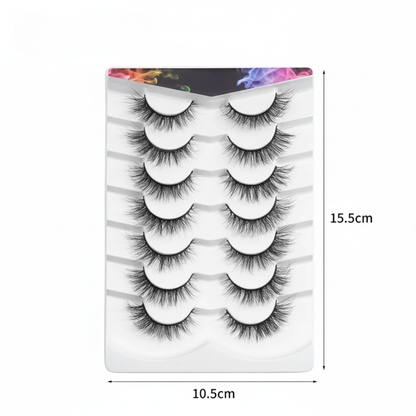 7 Pares de Pestañas postizas naturales®