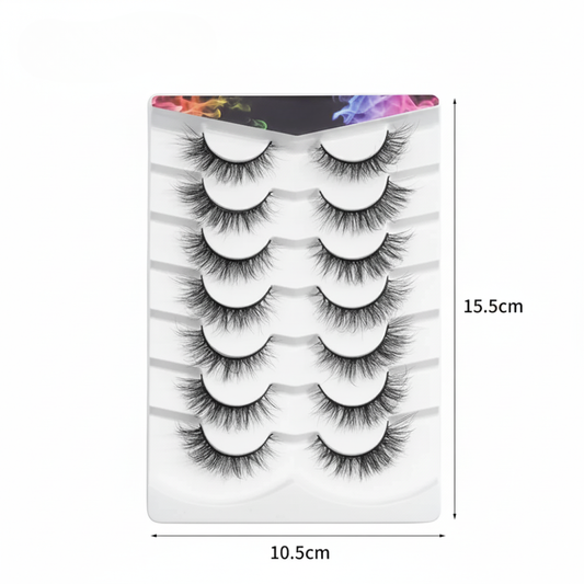 7 Pares de Pestañas postizas naturales®