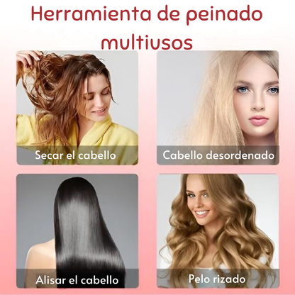 Cepillo Secador y Moldeador de Aire Caliente 3 en 1 Para Mujer