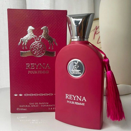 Perfume reyna con esencia elegante de 100 ml.