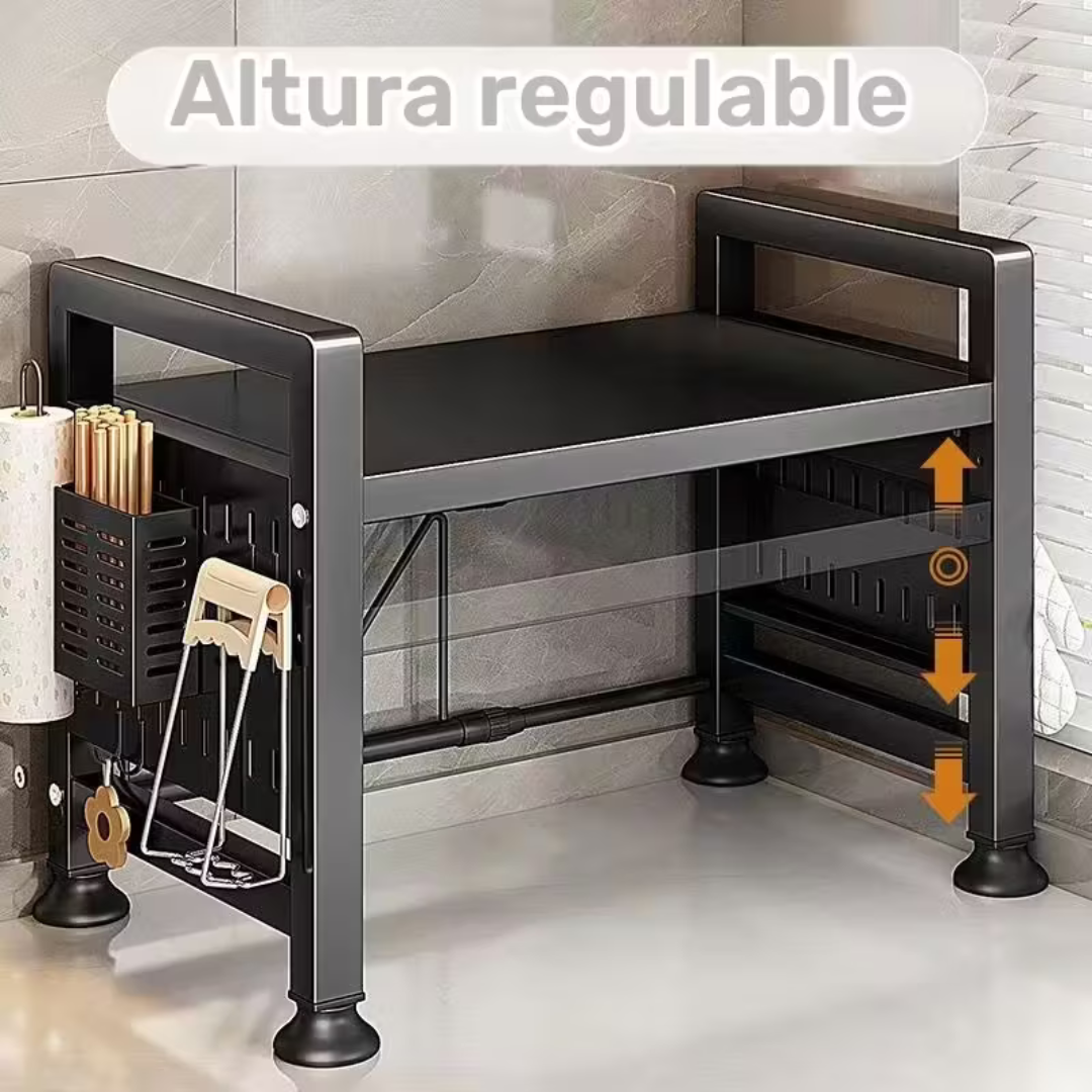 Estantería de Almacenamiento de Cocina Expandible de 2 Niveles