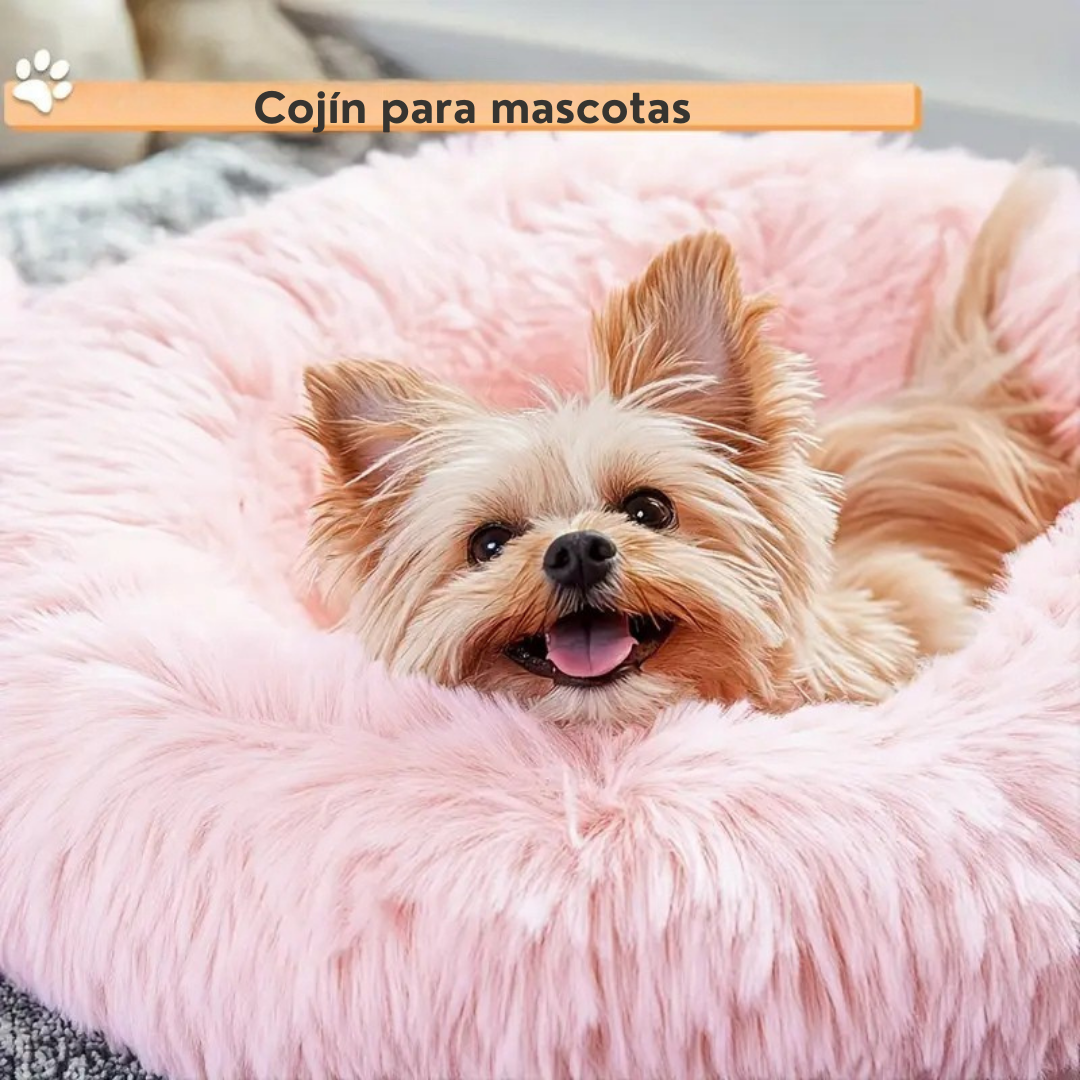 Cama suave redonda para mascotas