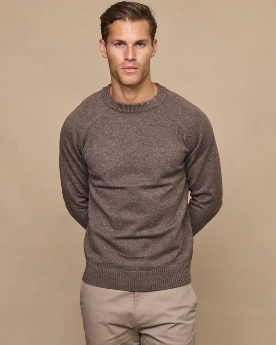 Suéter de Punto de Cuello Redondo de Lujo para Hombre-