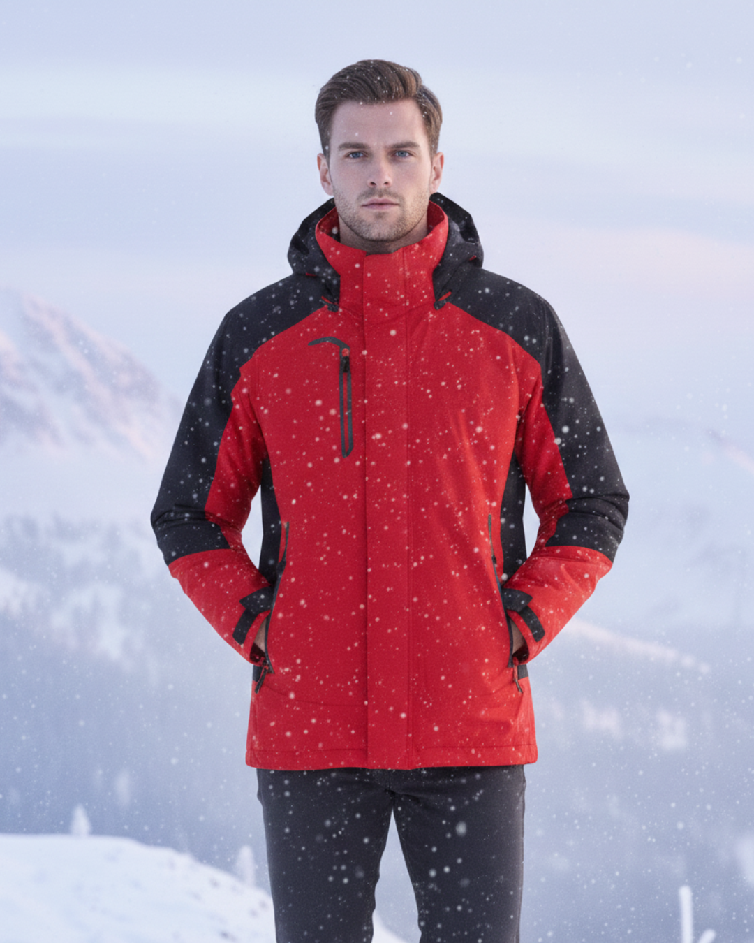 Chaqueta Rompevientos Impermeable con Capucha