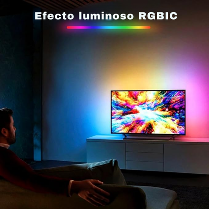 Kit de retroiluminación LED RGB que cambian de color para TV inteligente con caja de sincronización HDMI 4K30Hz, 16.4 pies para 55-75 pulgadas
