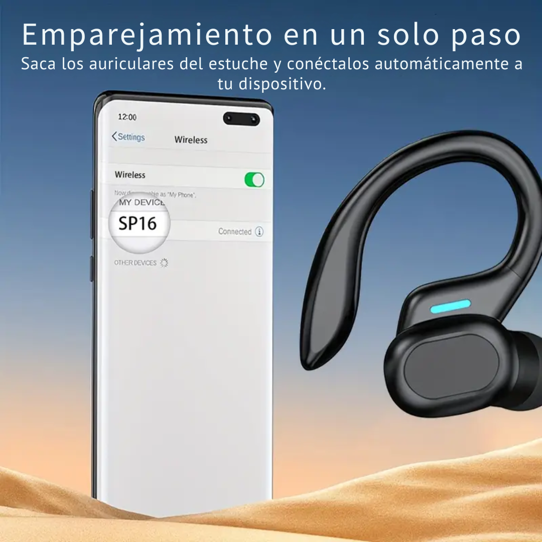Auriculares Inalámbricos con Diseño Ergonómico