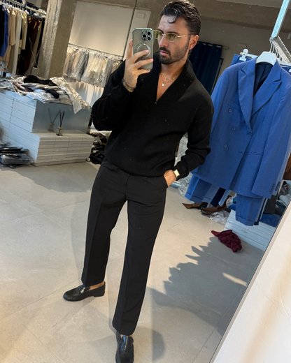 Suéter de punto liso para hombre