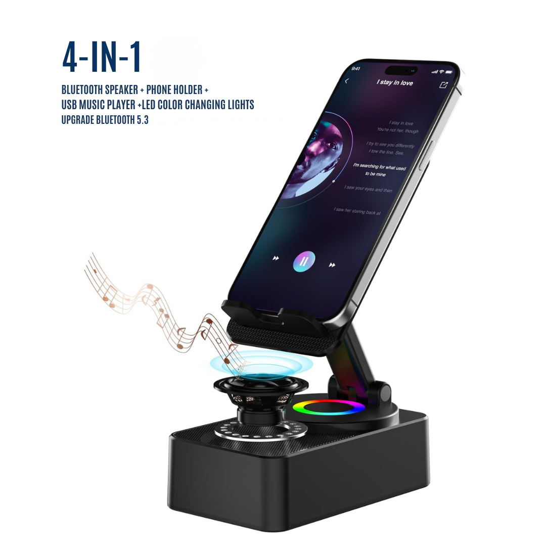 Soporte para Teléfono con Altavoz Bluetooth Inalámbrico®
