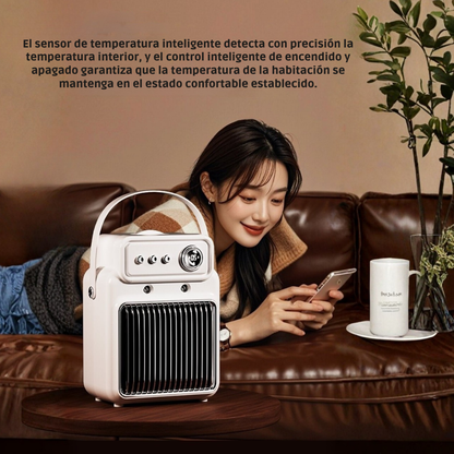 Calentador de escritorio humidificador eficiente 2 en 1 de 1200 W