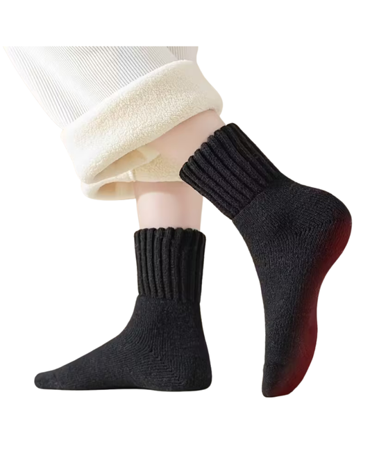 Calcetines de Punto con Forro de Felpa para Máximo Confort