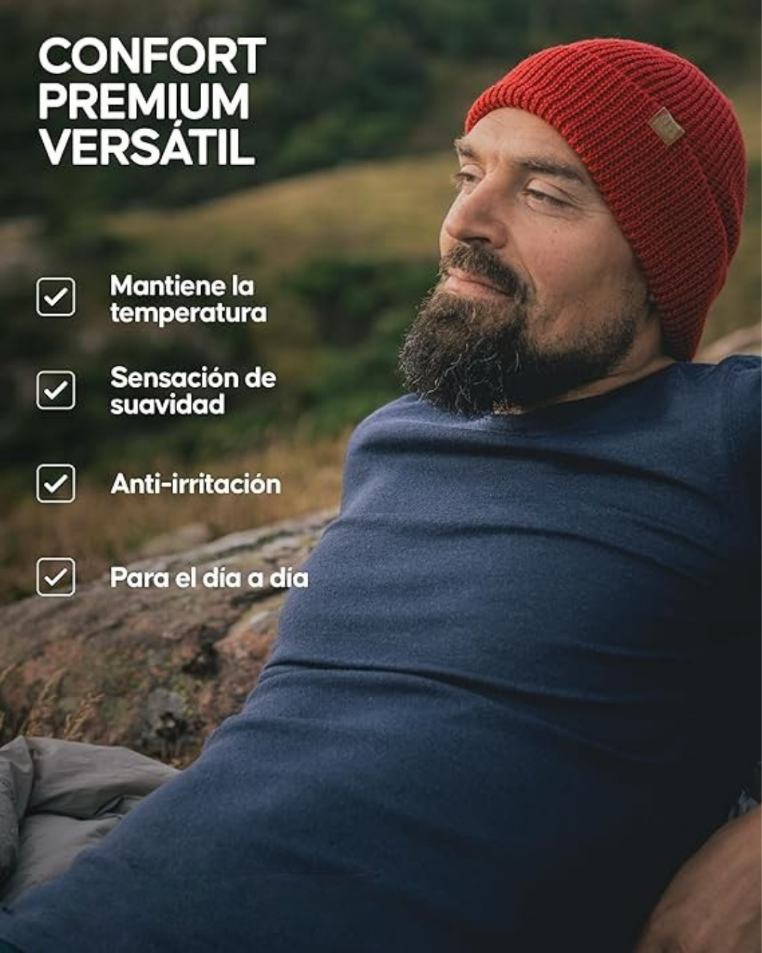 Gorro de lana suave y calido