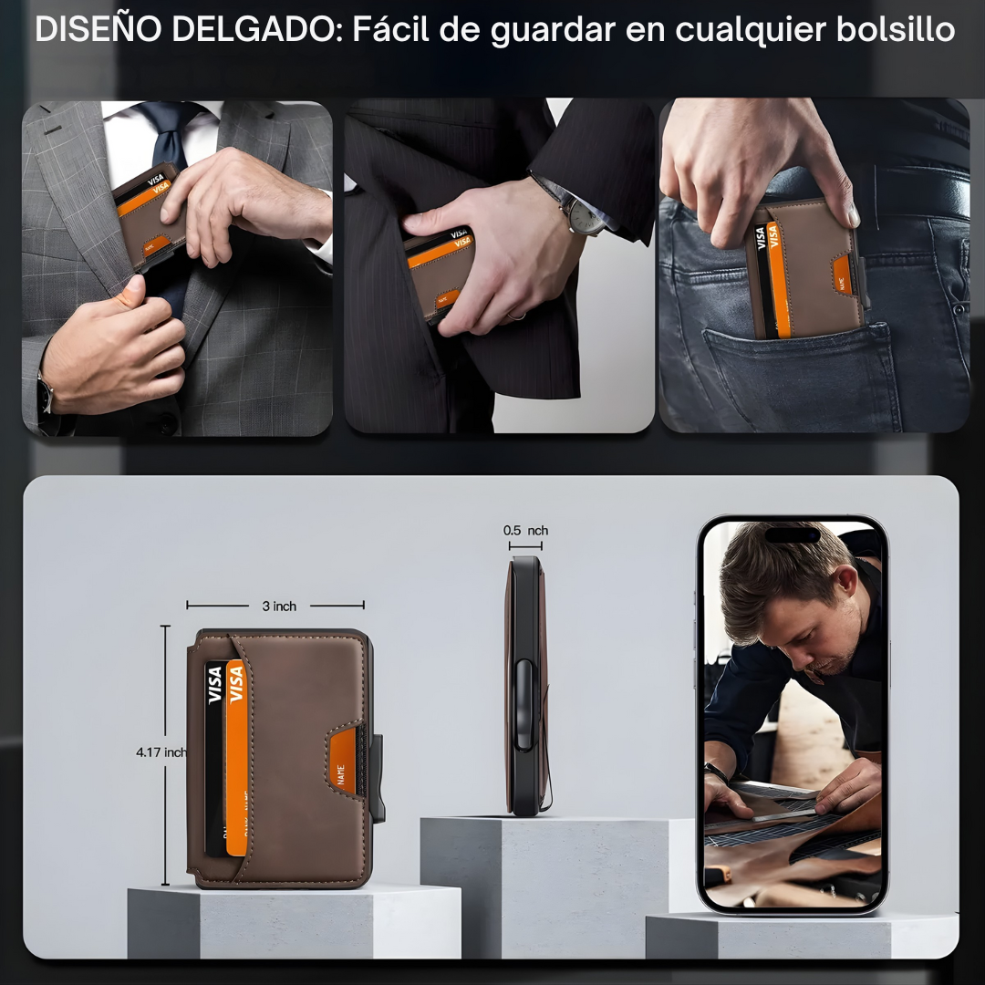 Billetera Compacta con Máxima Protección Antirrobo®