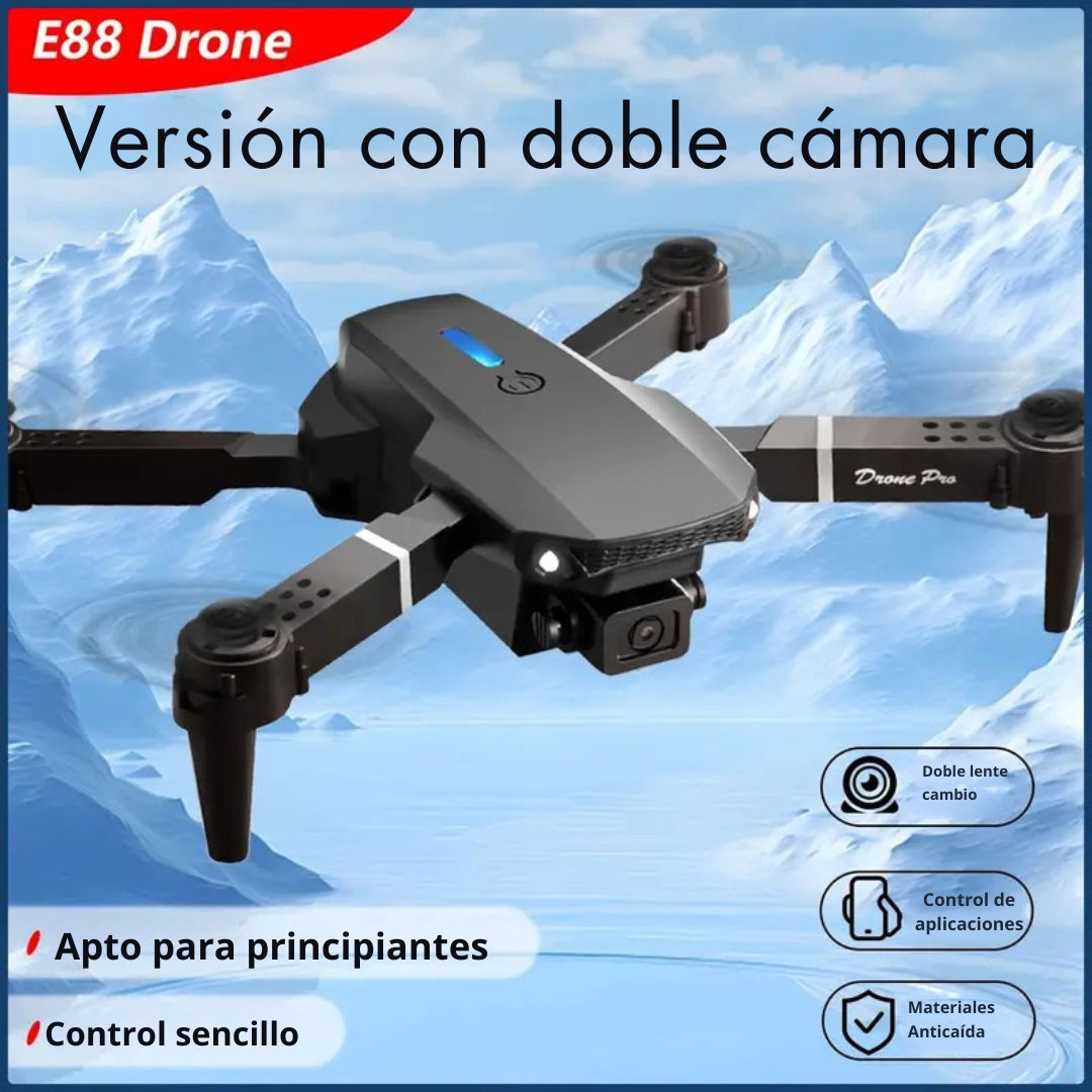 E88 PRO Dron con cámara HD doble y retorno automático de un toque