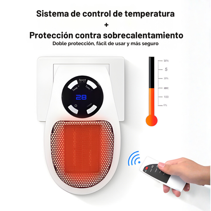 Calefactor y Ventilador Personal Inteligente 2 en 1