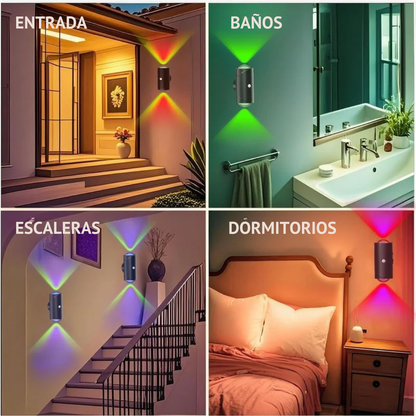 Luminaria led magnética con sensor de movimiento para interiores y exteriores