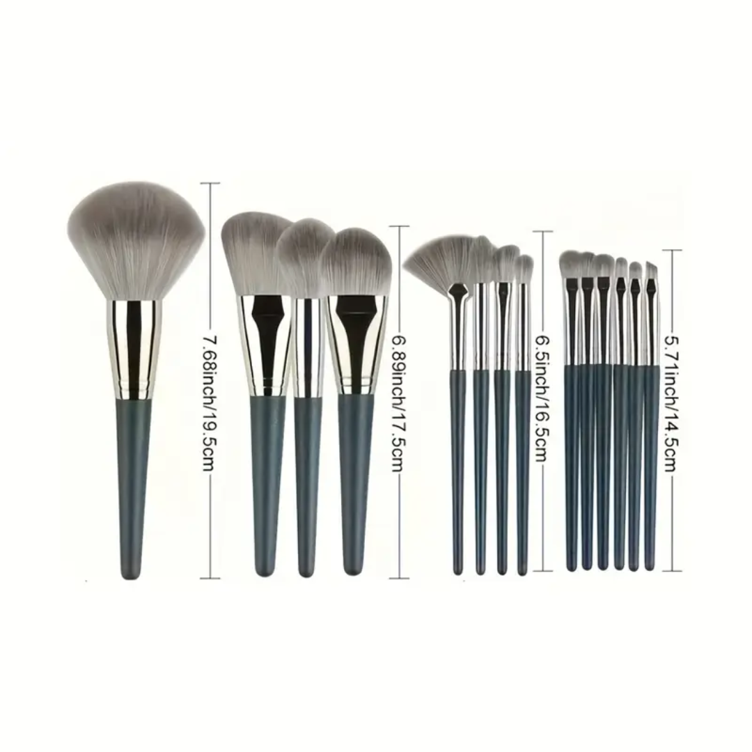 Set de brochas de maquillaje con cerdas de nailon