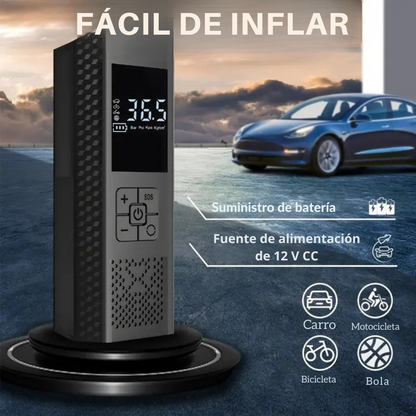 Inflador portátil inteligente - Presión precisa en un instante