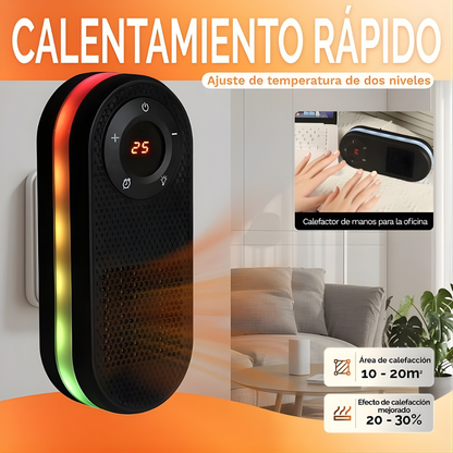 Mini calefactor eléctrico de enchufe con temperatura ajustable®