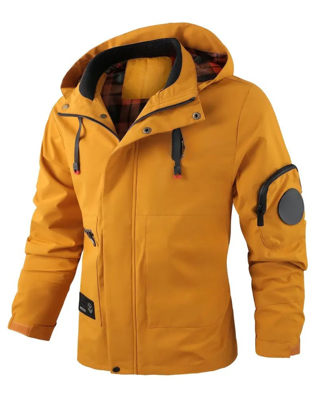 Chaqueta con capucha y cremallera completa para hombre