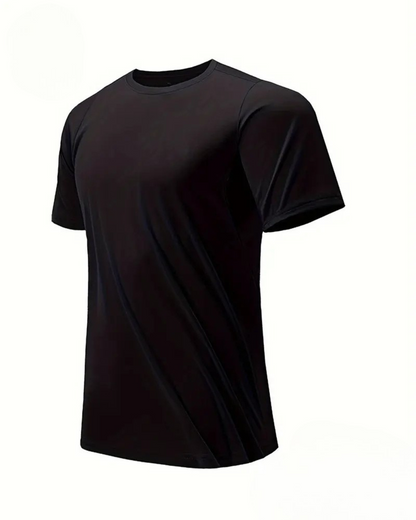 Camiseta de manga corta y cuello redondo para hombre