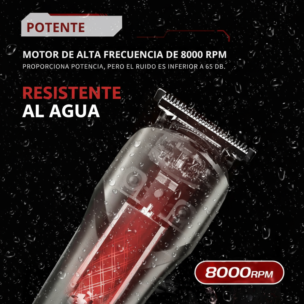 Afeitadora Eléctrica Recargable Resistente al Agua para Todo el Cuerpo