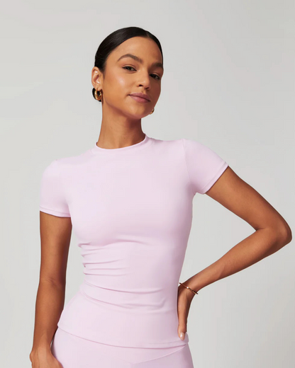 Conjunto de leggings y camiseta sin costuras para mujer