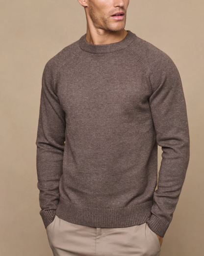 Suéter de Punto de Cuello Redondo de Lujo para Hombre-