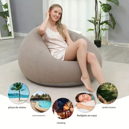 Sillón inflable portátil para tu relajación