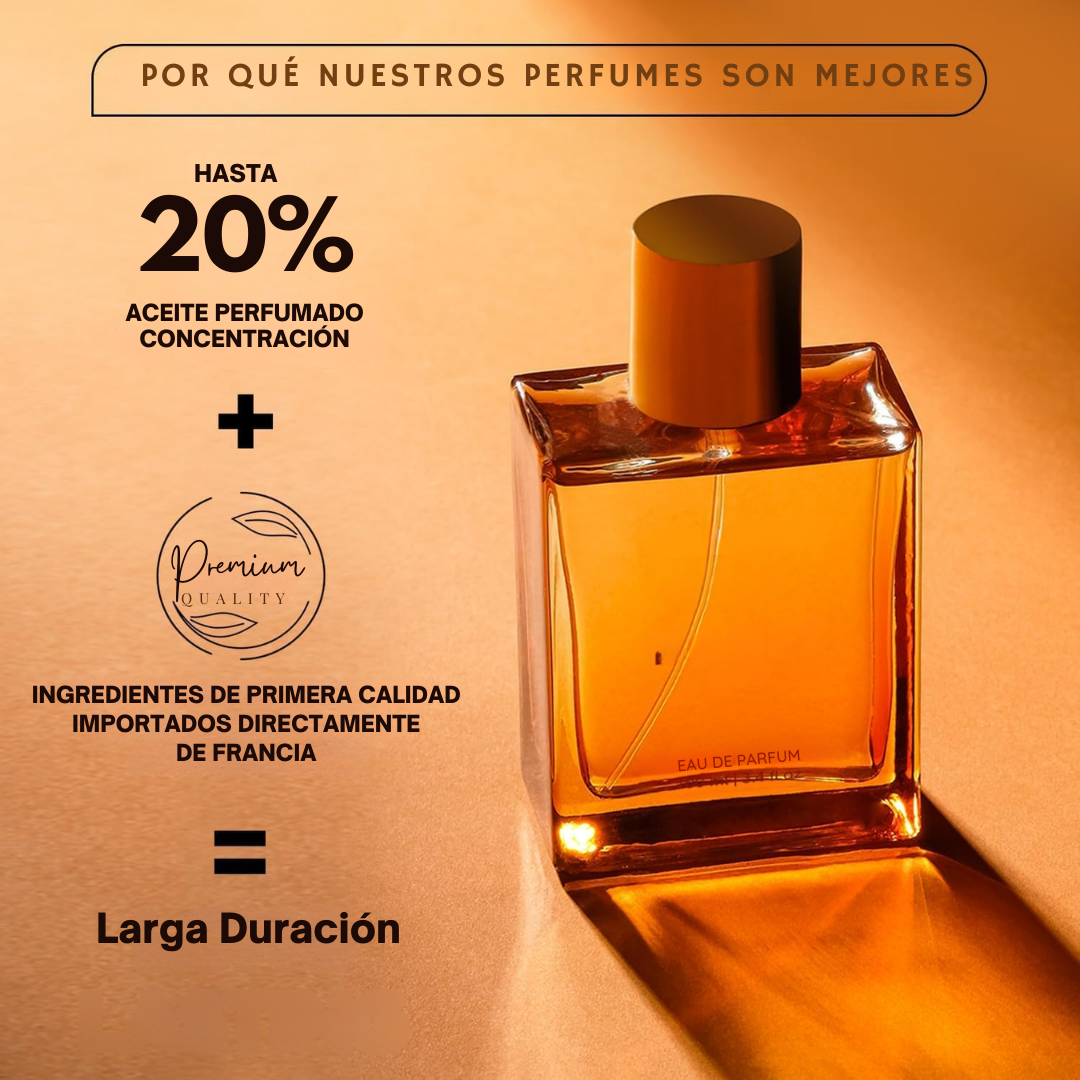 Perfume de Larga Duración Fusión de Bergamota y Pachulíe - 100 ml®