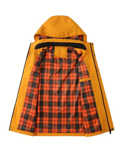 Chaqueta con capucha y cremallera completa para hombre