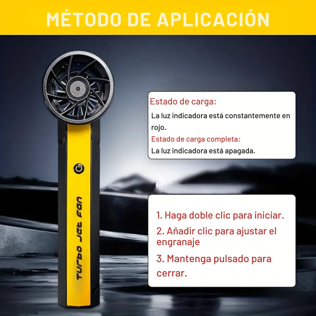Soplador turbo jet portátil