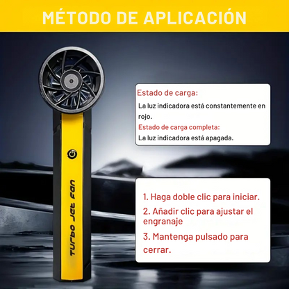 Soplador turbo jet portátil