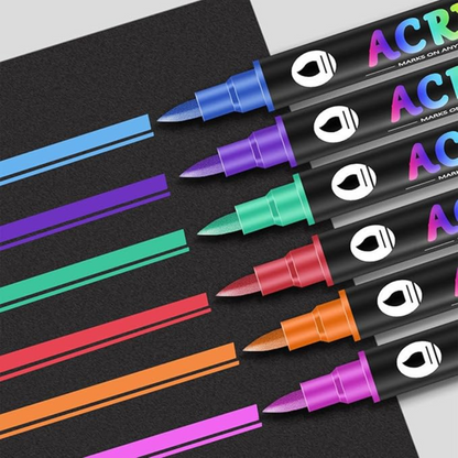 Rotuladores acrílicos de doble punta