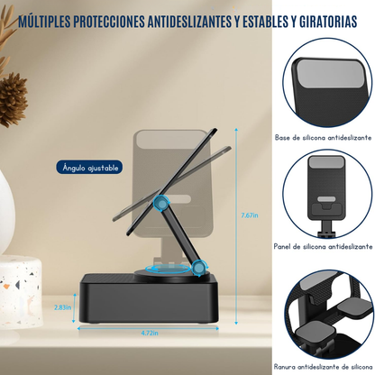 Soporte para Teléfono con Altavoz Bluetooth Inalámbrico®