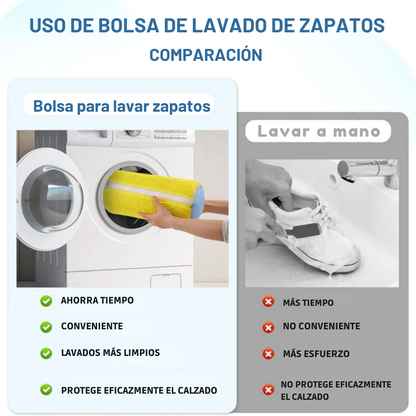 Bolsa protectora para calzado para tus zapatillas y lavadora