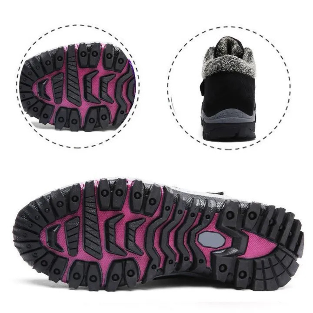 Botas ortopédicas impermeables de invierno para mujer